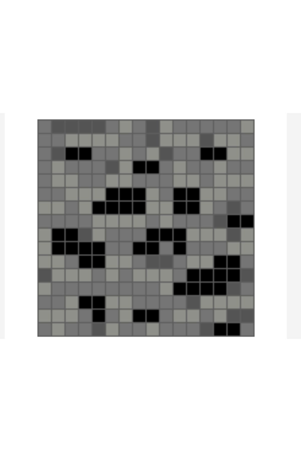 talaşoğlu Minecraft 16x16'dan piksel bulmaca kömür cevheri