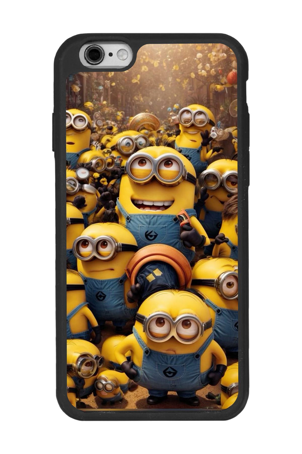 BGAKSESUAR Apple iPhone 6s Plus Siyah Silikon Kılıf Çiziklere ve Darbelere Karşı Koruma