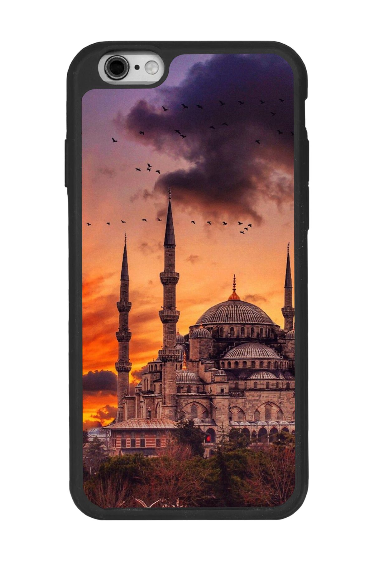 BGAKSESUAR Apple iPhone 6s Plus Siyah Silikon Kılıf Çiziklere ve Darbelere Karşı Koruma
