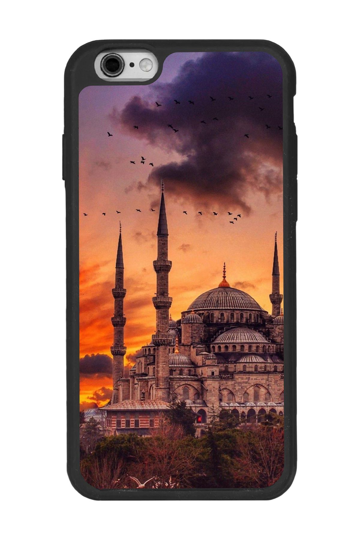 BGAKSESUAR Apple iPhone 6s Plus Siyah Silikon Kılıf Çiziklere ve Darbelere Karşı Koruma