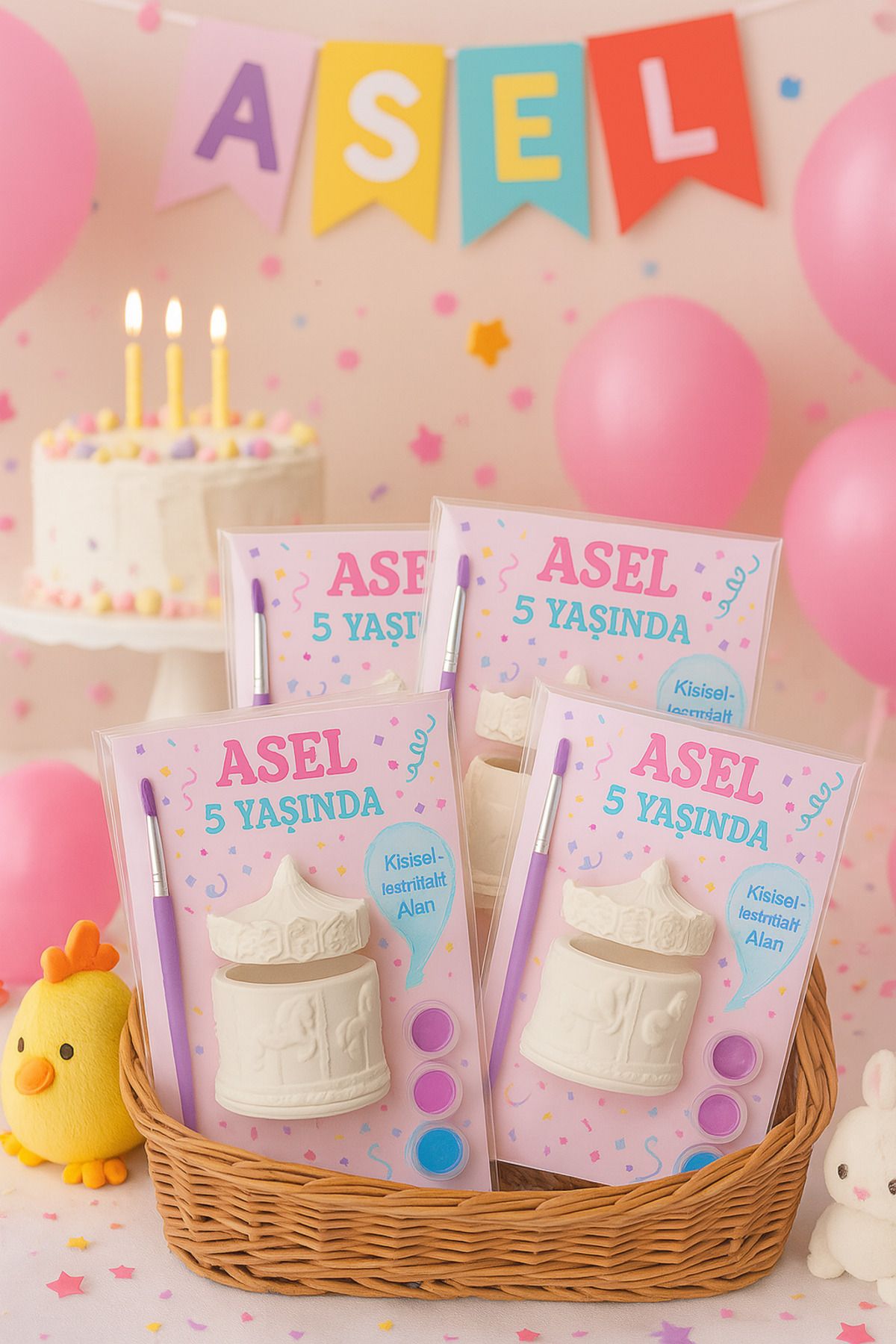 WeSank 10 Adet 🎁 Random DIY Tatil & Doğum Günü Hediyesi 🎨 Kişiye özel etiketli, sürprizli boyama seti!