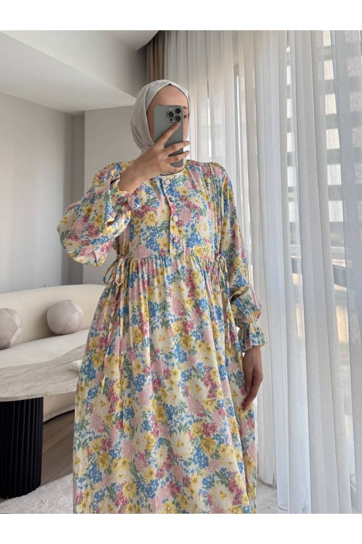 Butik Floral elbise