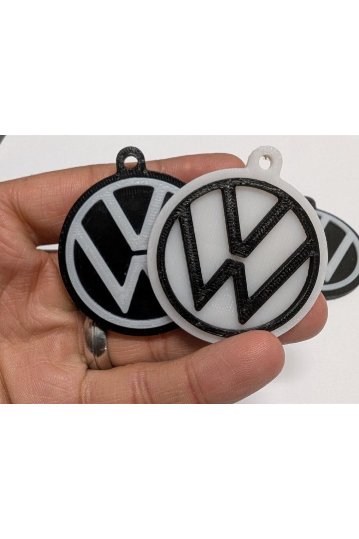 talaşoğlu VW'den ilham alan anahtarlık-çok renkli 3D baskı