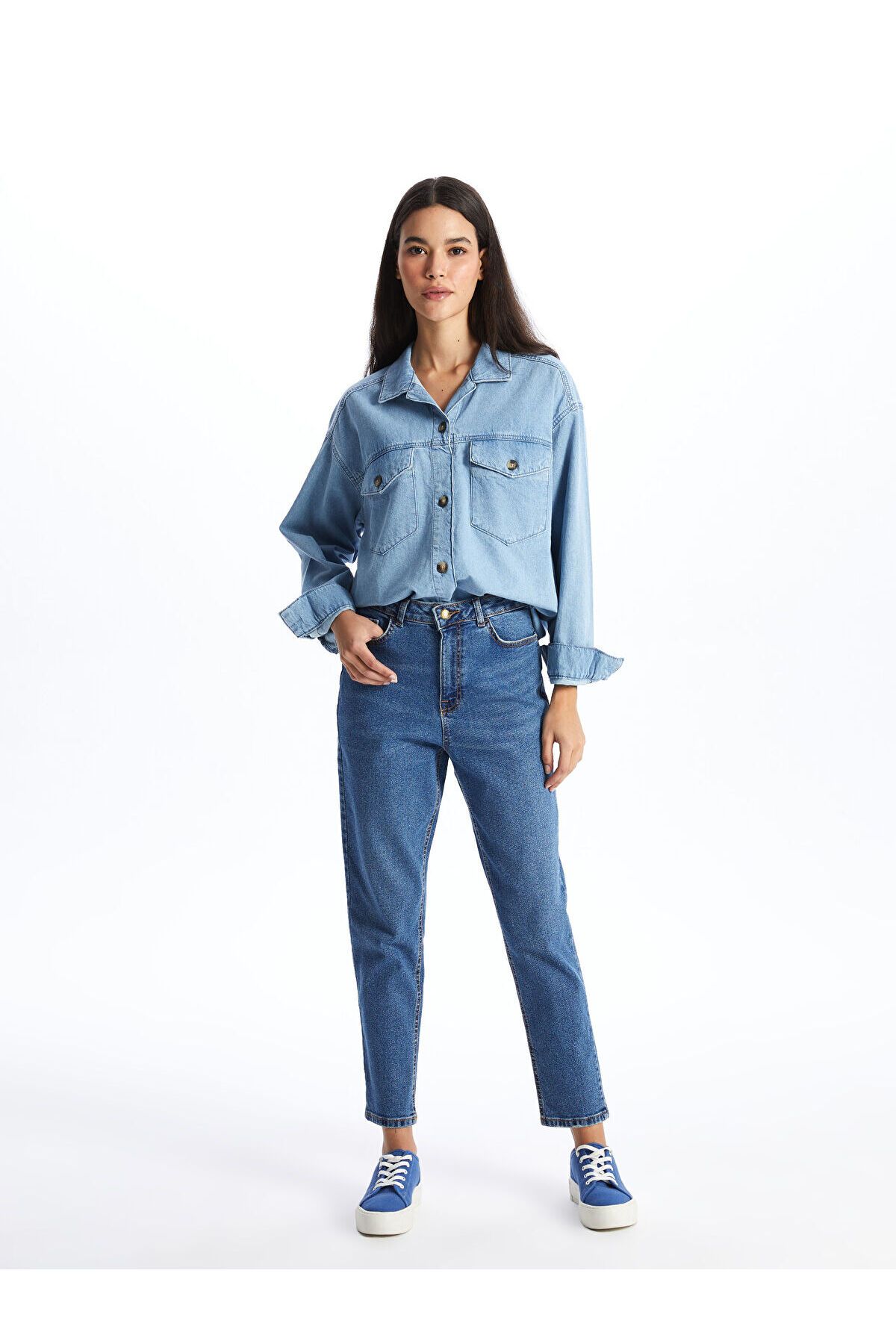 LC Waikiki Slim Mom Kadın Jean Pantolon