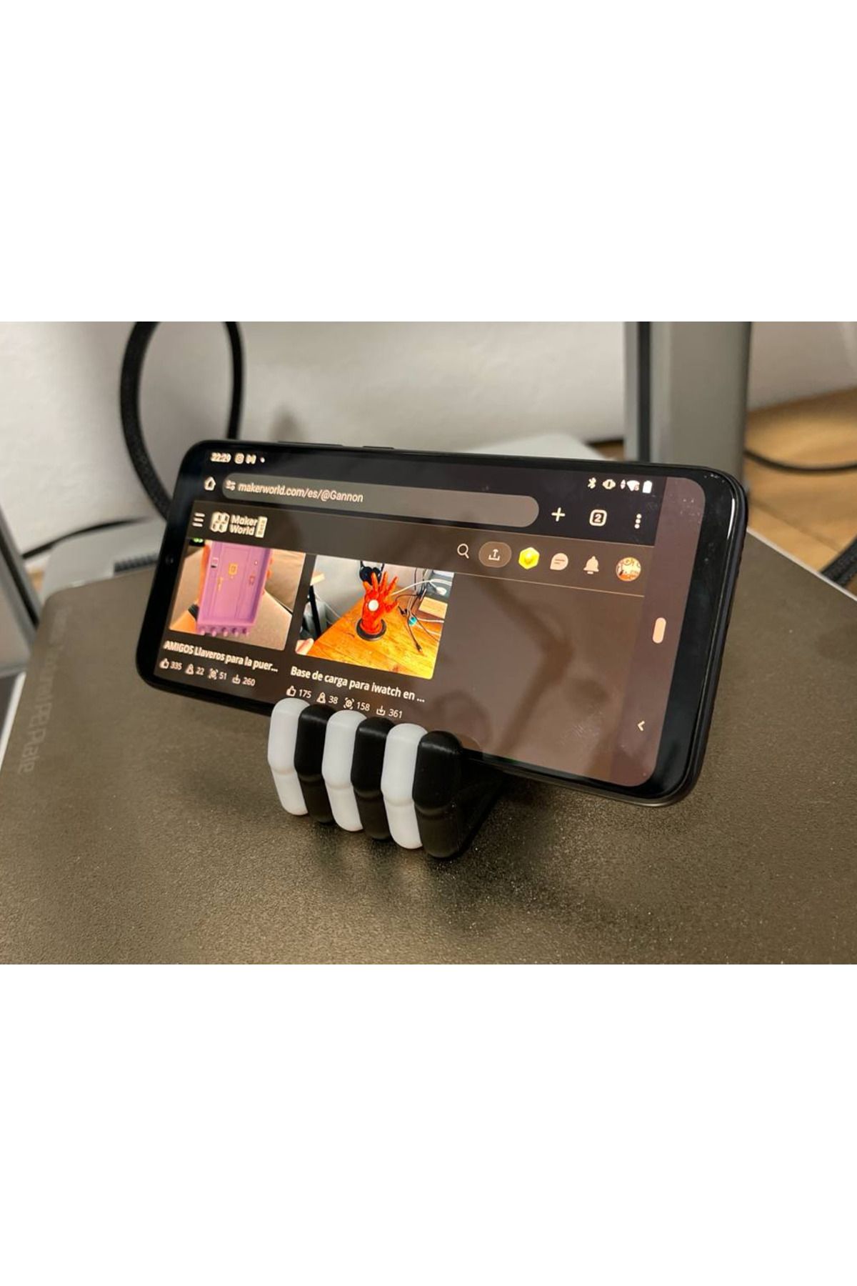 talaşoğlu Minimalist 2'si 1 arada telefon standı