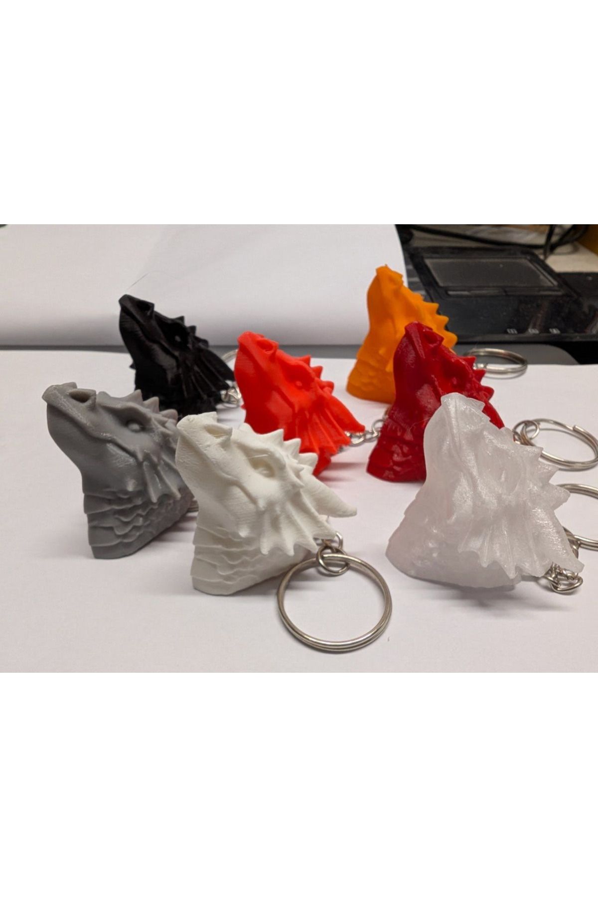 talaşoğlu Dragon Head Keychain - Yazdırılması kolay ve hızlı