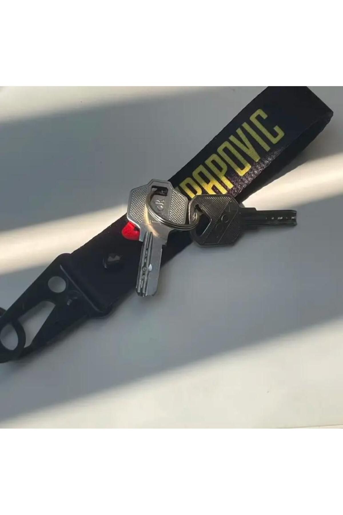 SİZOMİXED AKROPOVIC Çok Amaçlı Anahtarlık Araba Veya Motor Anahtarlık Dayanıklı Polyester