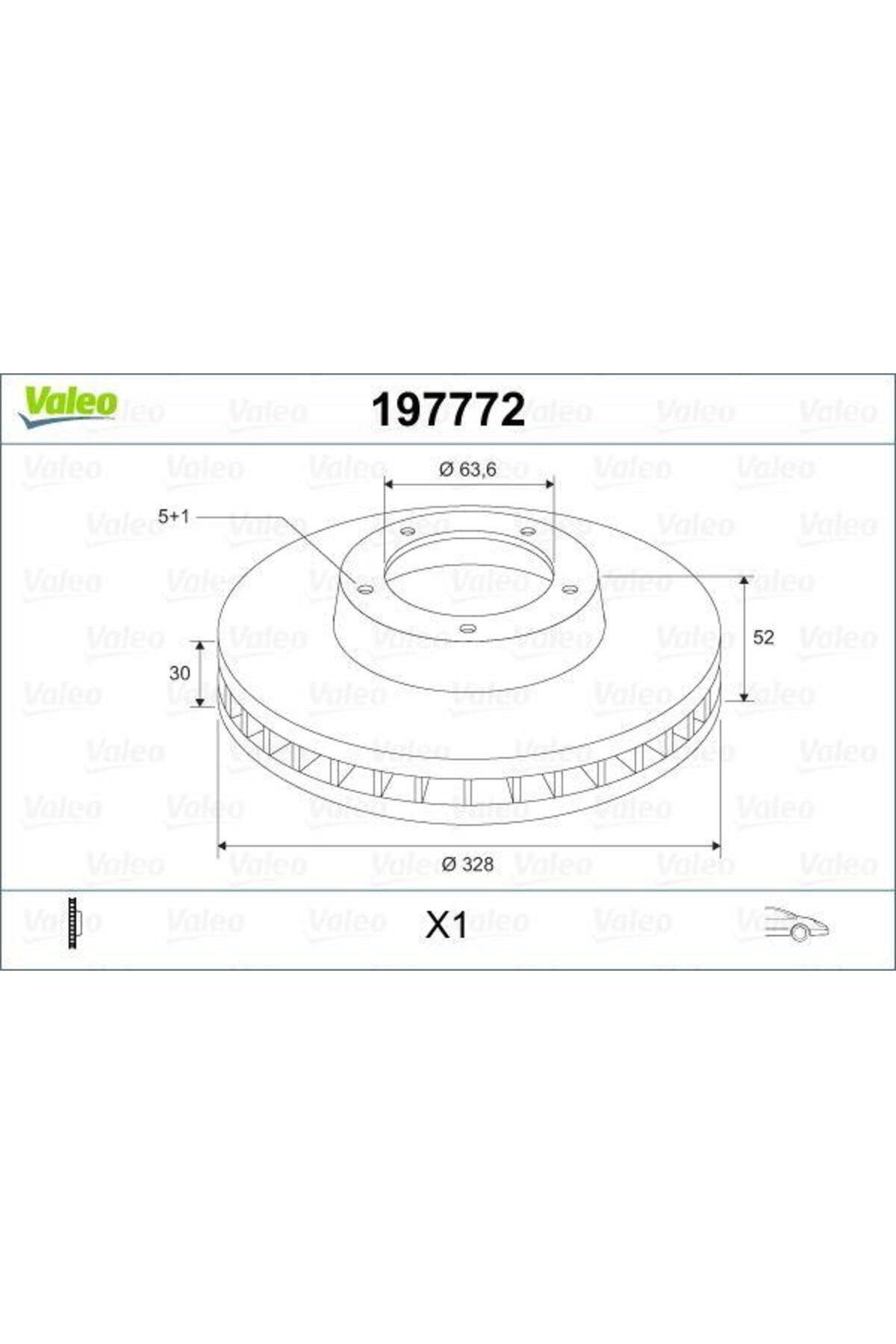 VALEO ÖN FREN AYNASI ADET VOLVO XC60 D3 D4 D5 2.4D 2.0T 3.2 T5 T6 2008 2017 CAP 328 X 5 BJN