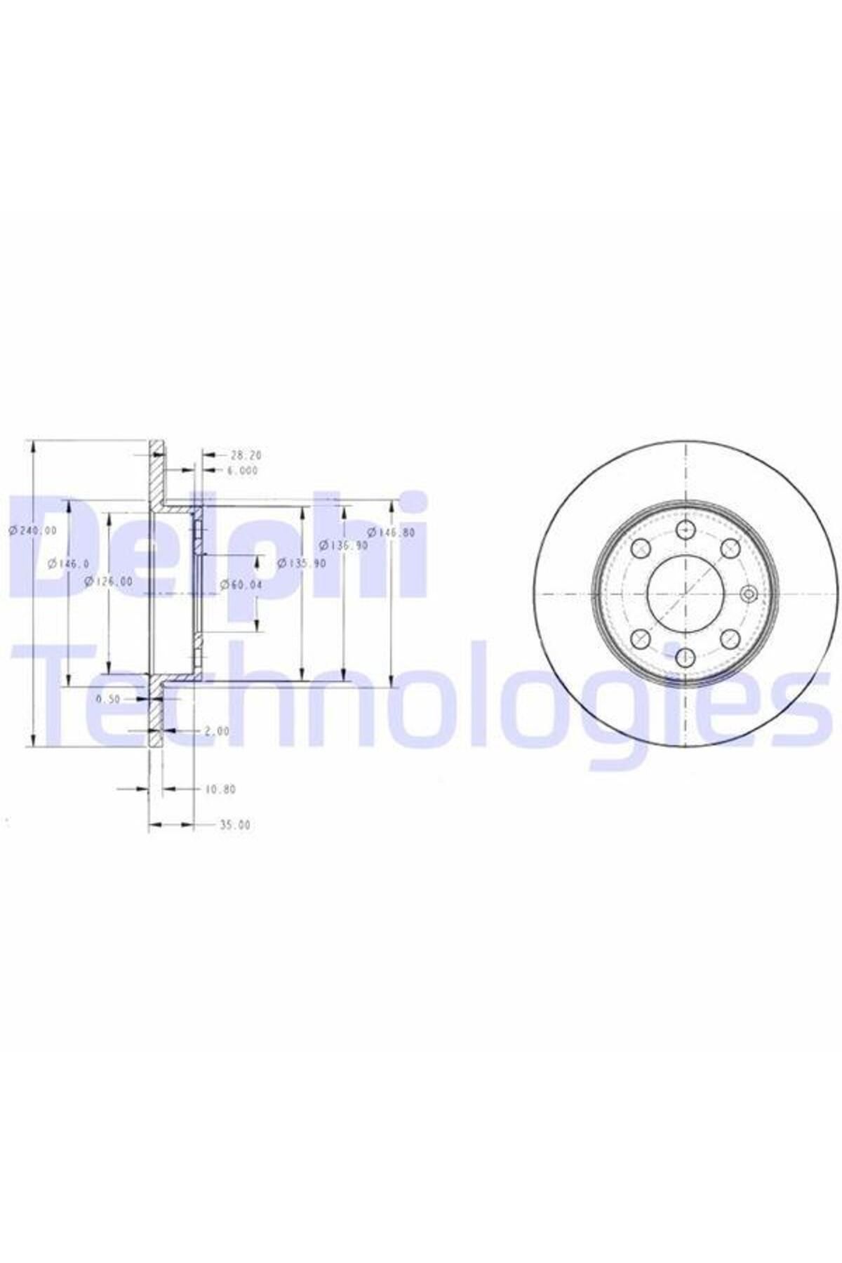Universal ÖN FREN AYNASI CORSA C 1.0-1.2 16V 01 11 240x11x4DL DOLU