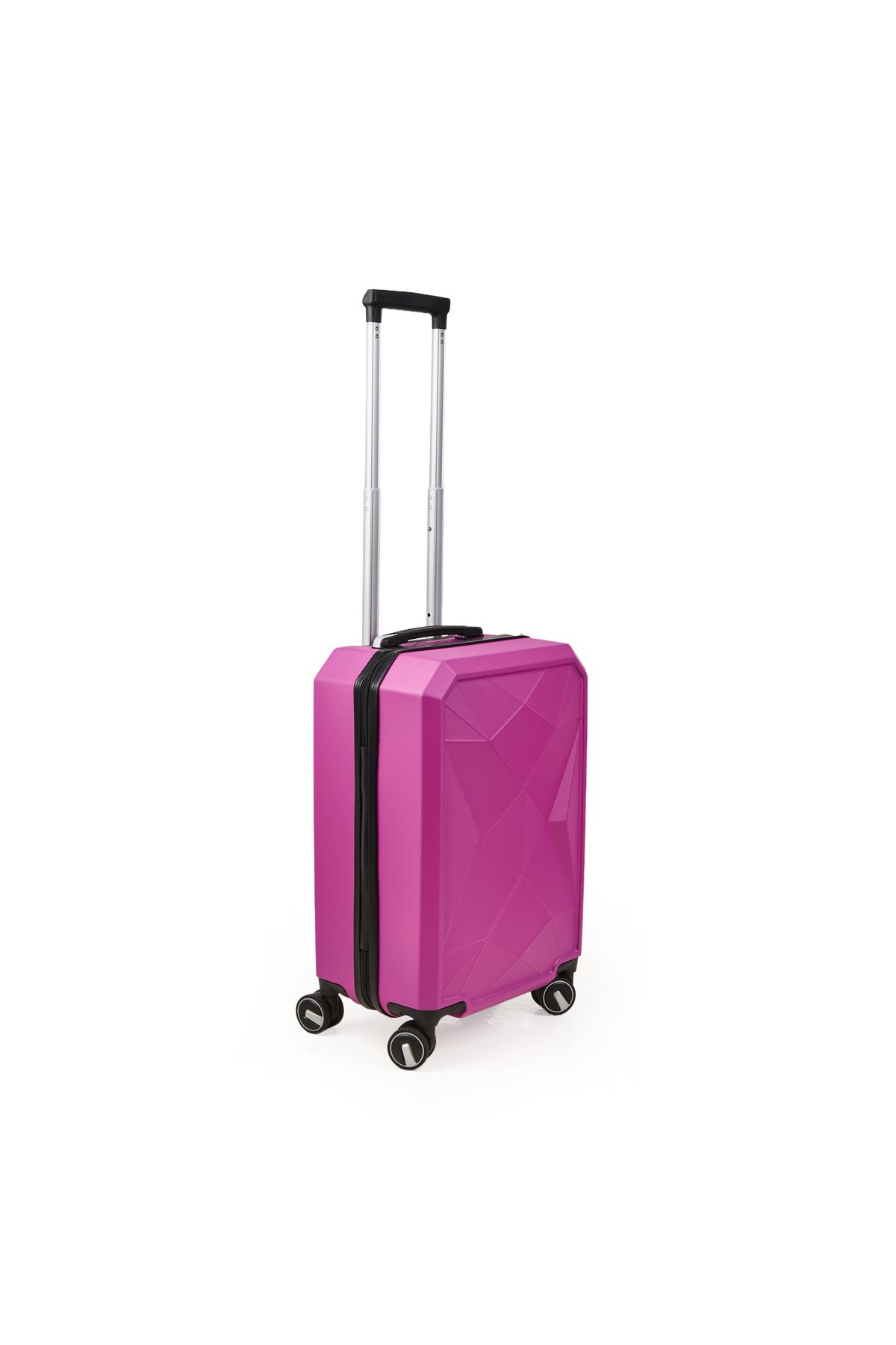 Hoffmanns Travel Star Kabin Boy ABS Valiz - Pembe- 57x37x23 cm