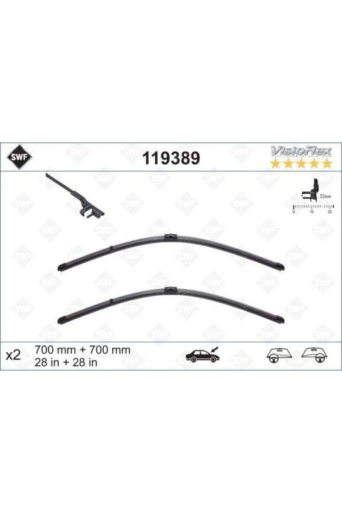 VALEO SILECEK SUPURGESI TAKIMI 700mm / 700mm MERCEDES W220 W221 . CITROEN C6 . PEUGEOT 407 SWF