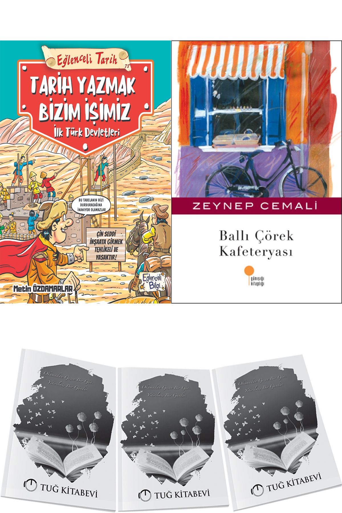 Eğlenceli Bilgi Yayınları Tarih Yazmak Bizim İşimiz İlk Türk Devletleri ve Ballı Çörek Kafeteryası + Hediyeli
