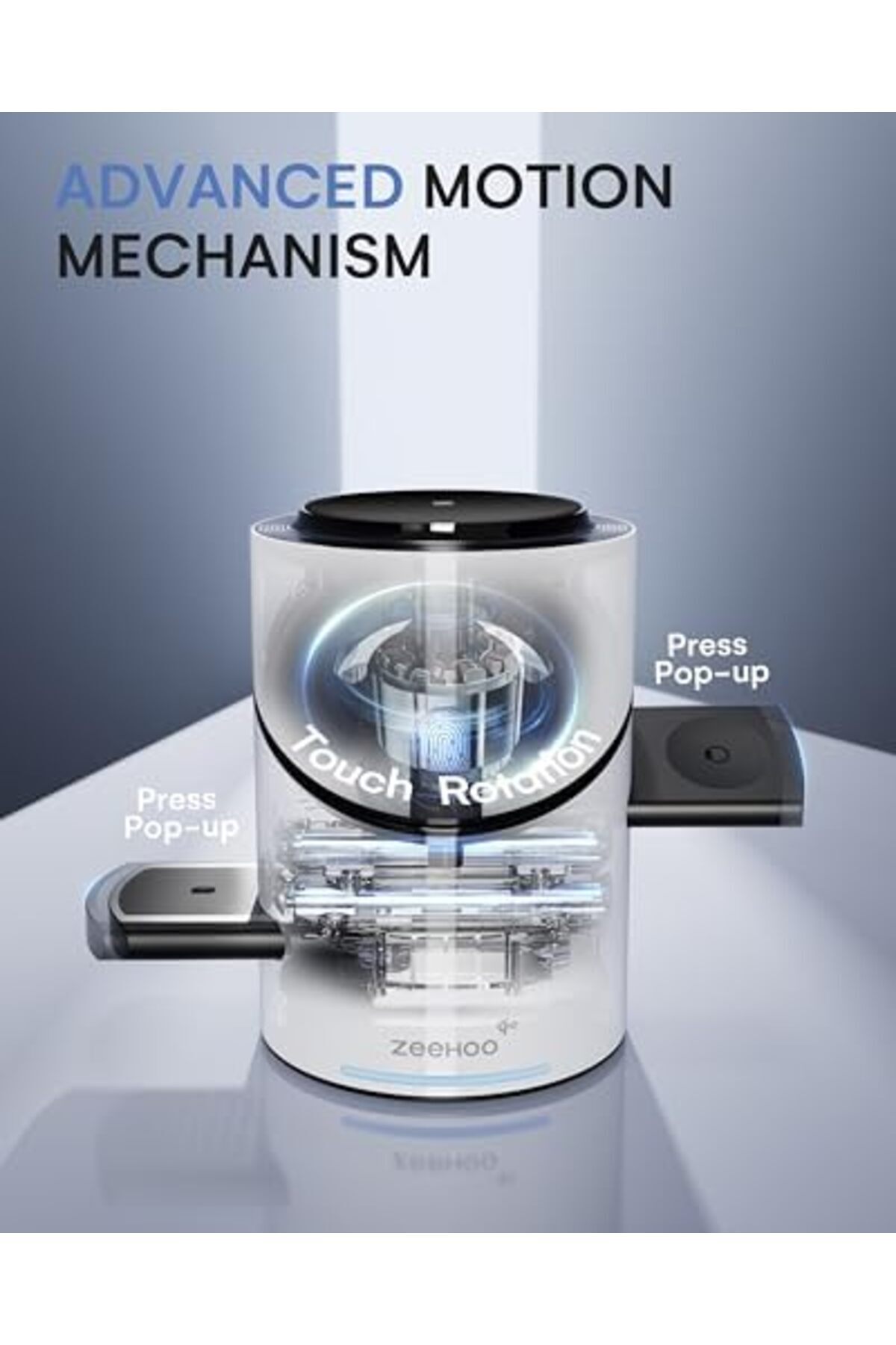 genernic-ZEEHOO 3 in 1 Wireless Charging Station, Auto-Rotating Magsafe Charger Stand for Multiple Devices, Q 6