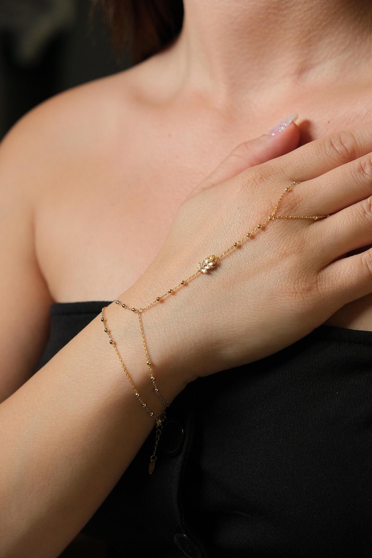 Elizzz ACCESSORY Taş detaylı Şahmeran