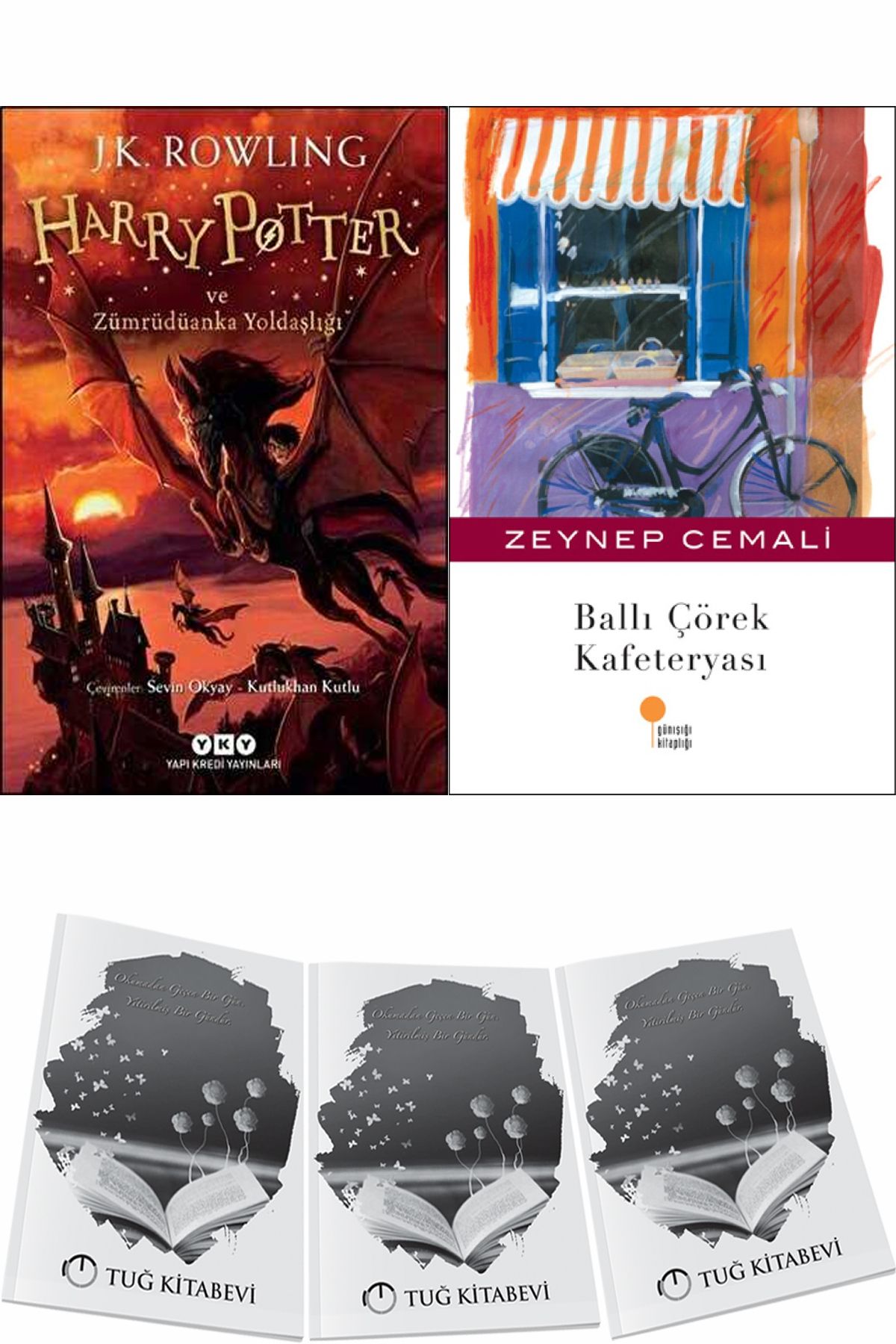 Yapı Kredi Yayınları Harry Potter ve Zümrüdüanka Yoldaşlığı ve Ballı Çörek Kafeteryası + Hediyeli