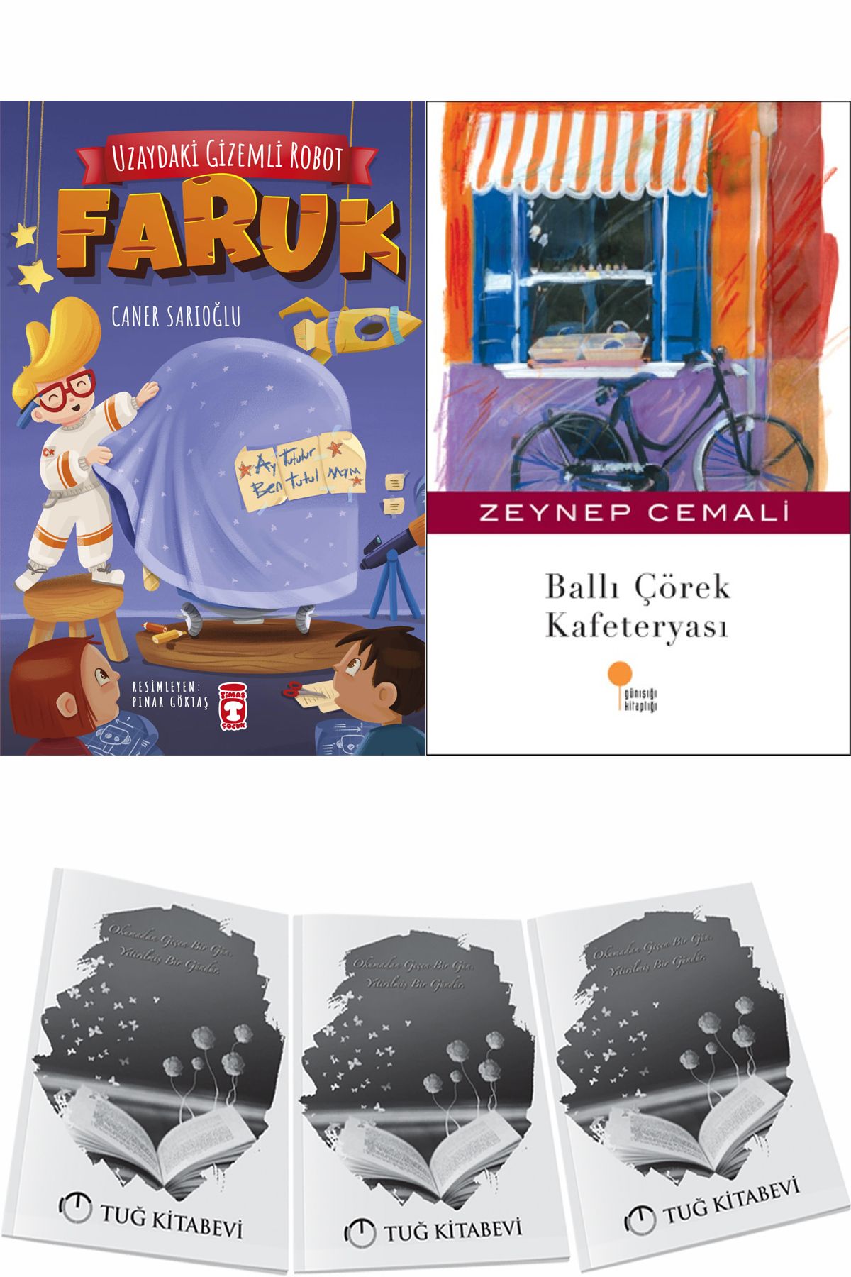 Timaş Çocuk Uzaydaki Gizemli Robot Faruk ve Ballı Çörek Kafeteryası + Hediyeli