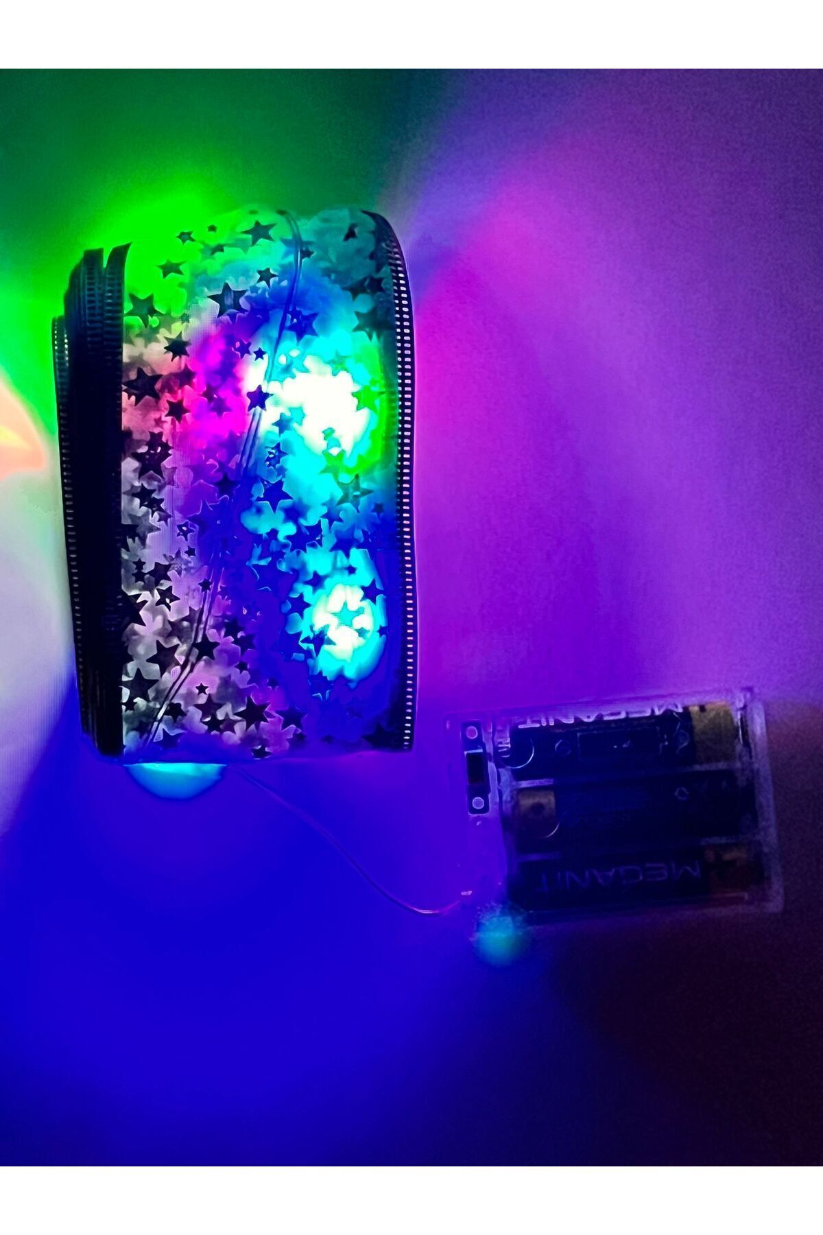 Elioure PİLLİ 3 METRE KARIŞIK RGB KROM YILBAŞI AĞACI KEMERİ DEKOR LED IŞIK