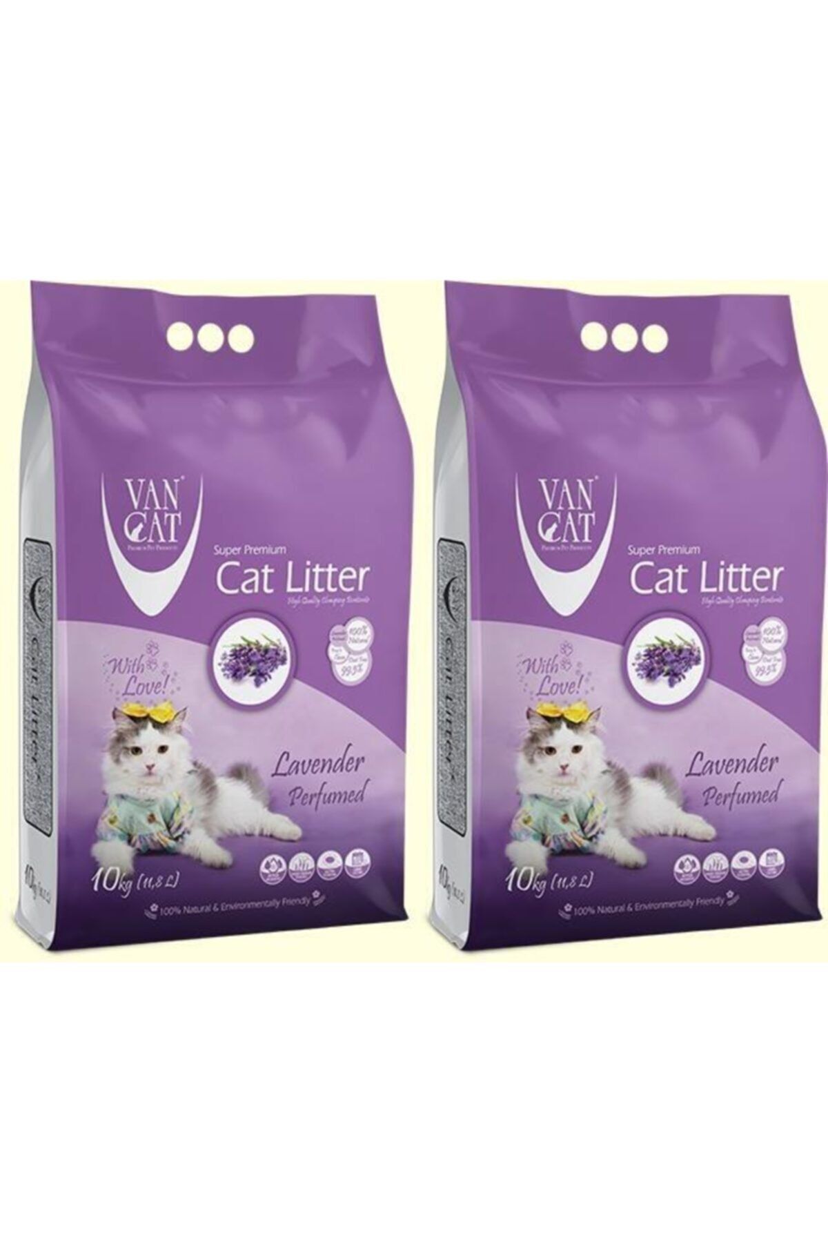 Elioure Lavanta Kokulu Ince Tane Kedi Kumu 10 Kg X 2 Adet
