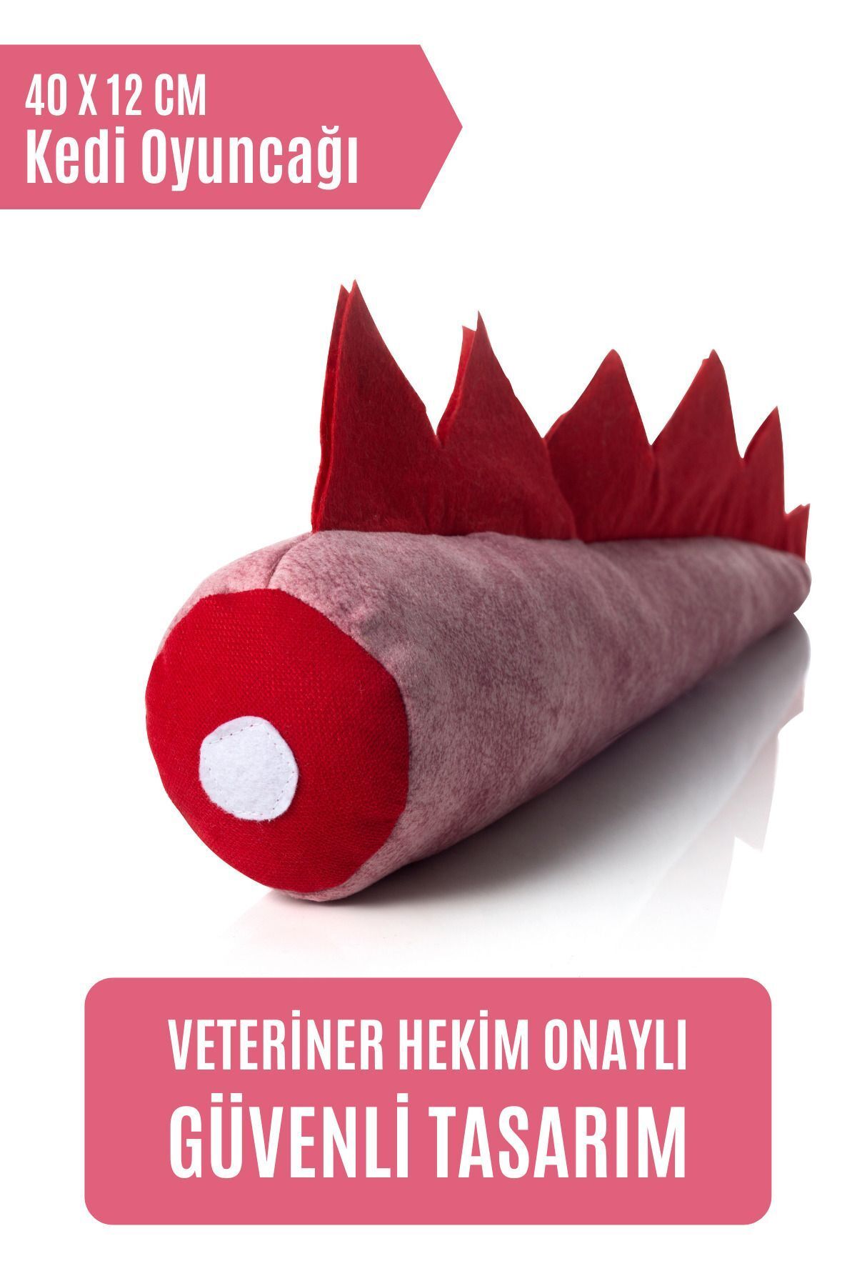 Elioure Matatabi - Dino (40X12CM) Bol Sesli, Bol Kokulu Kedi Oyuncağı