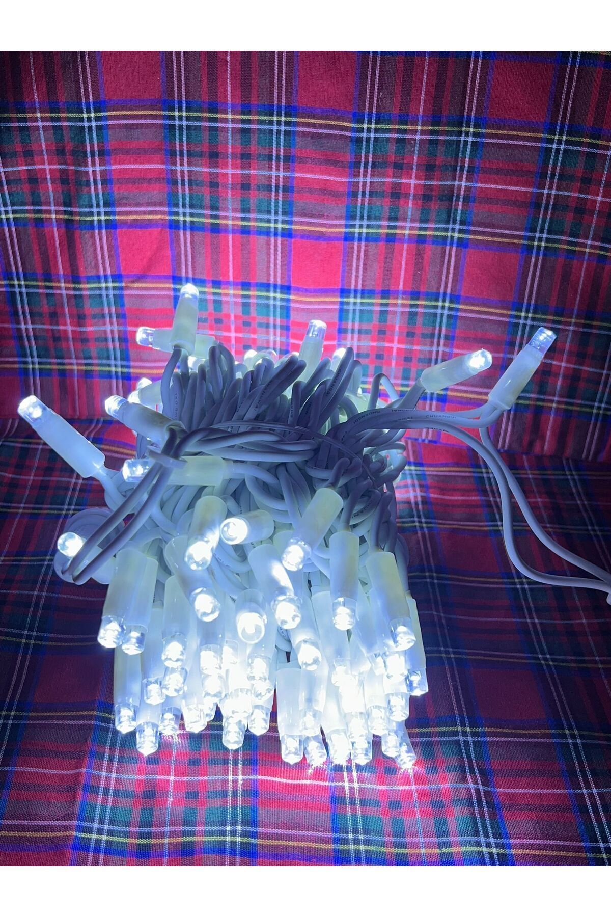 Elioure DIŞ MEKAN FİŞLİ 220V BEYAZ KABLO 10 METRE BEYAZ IŞIK EKLENEBİLİR LED YILBAŞI IŞIK ZİNCİRİ