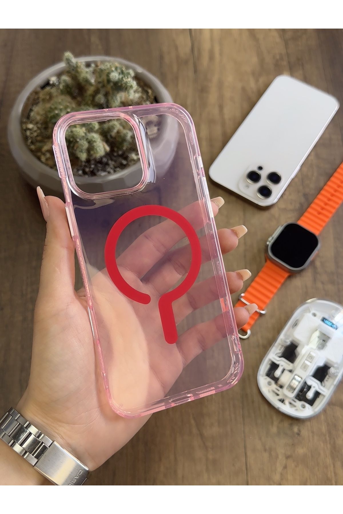 MTL iPhone 15 Pro Max MagSafe Uyumlu Silikon Kılıf Soocase661