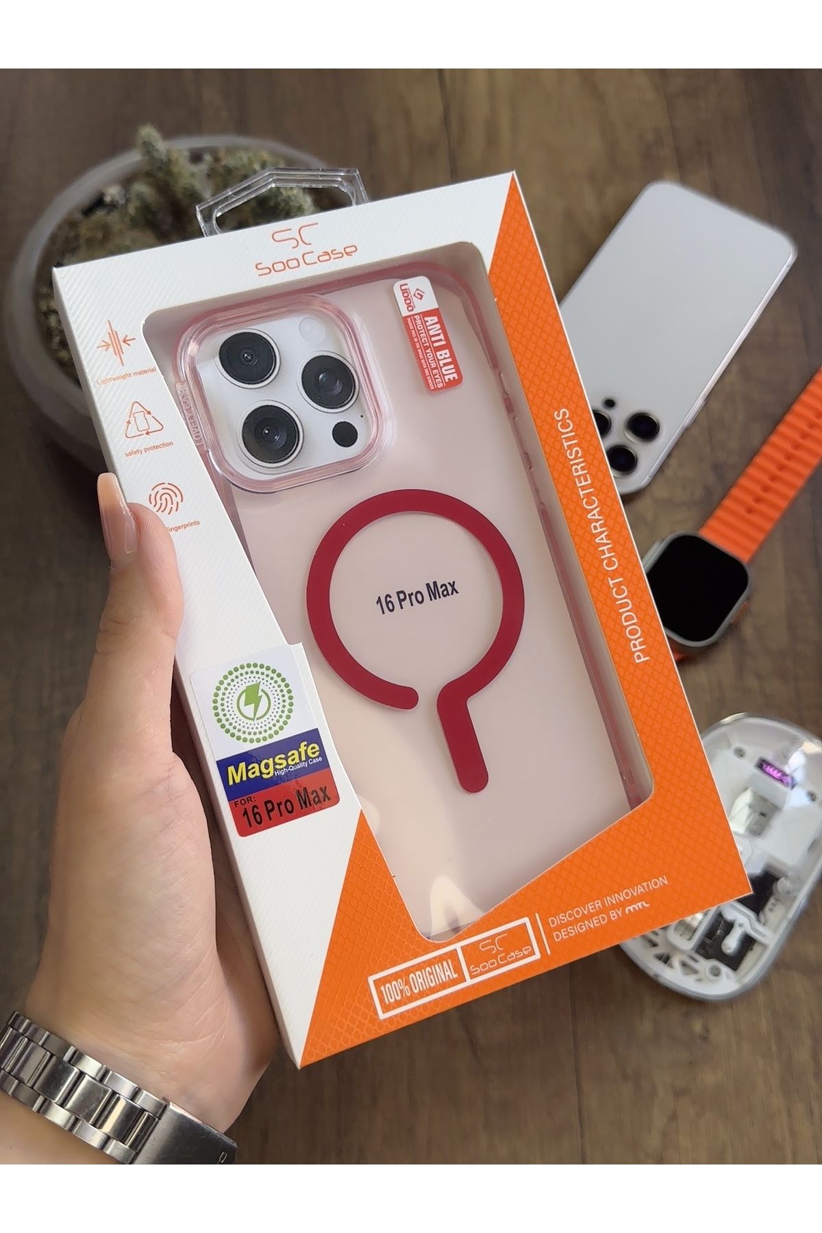 MTL iPhone 16 Pro Max MagSafe Uyumlu Silikon Kılıf Soocase661