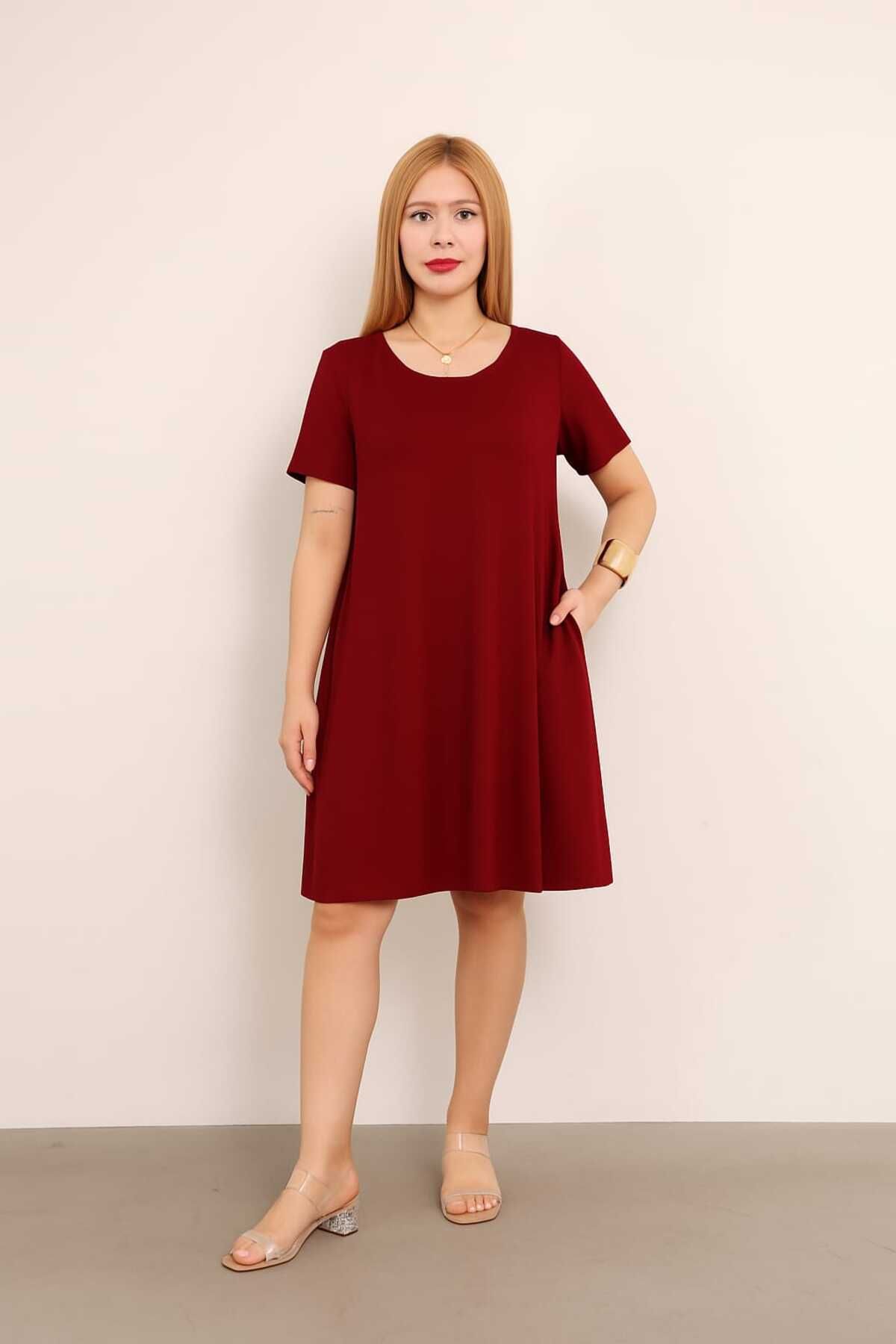 newmisal KISA VİSKON ELBİSE