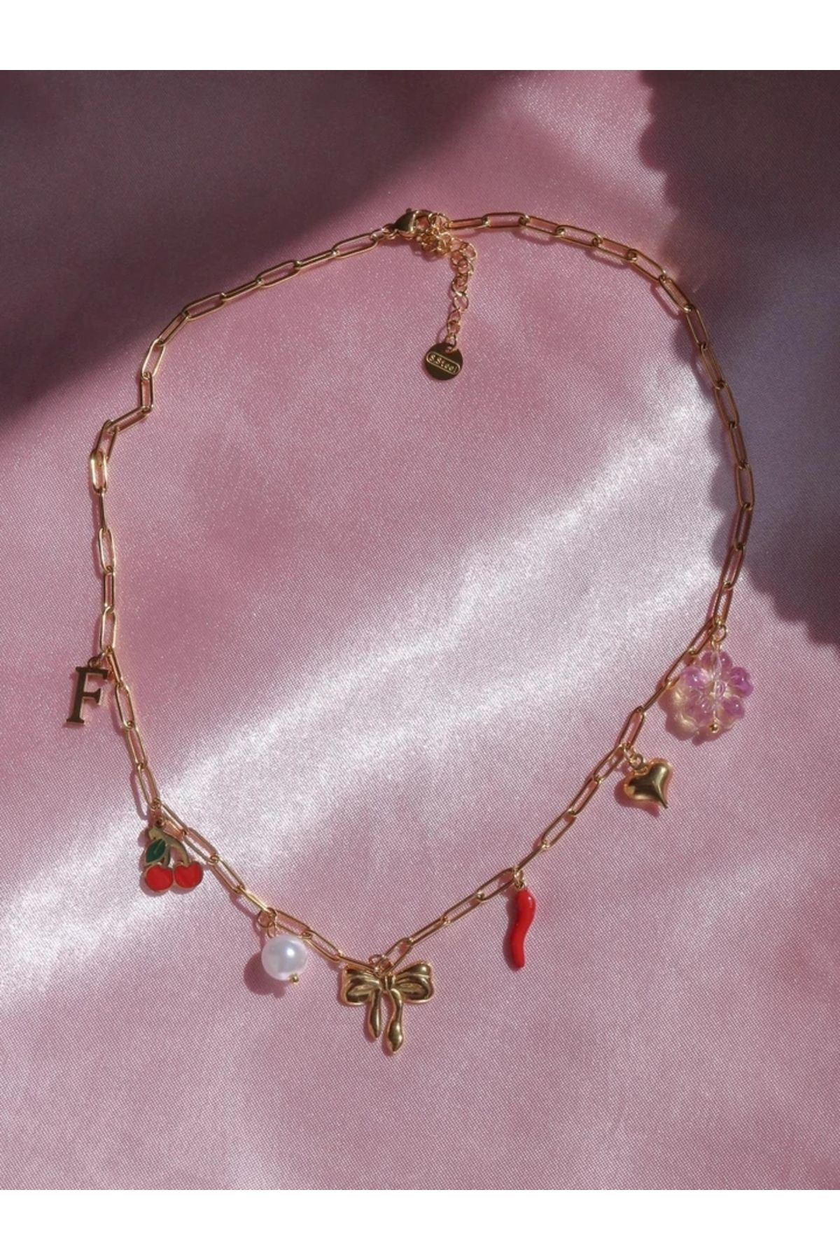 Reorah Collection Spicy Bloom Çelik Charm Kolye
