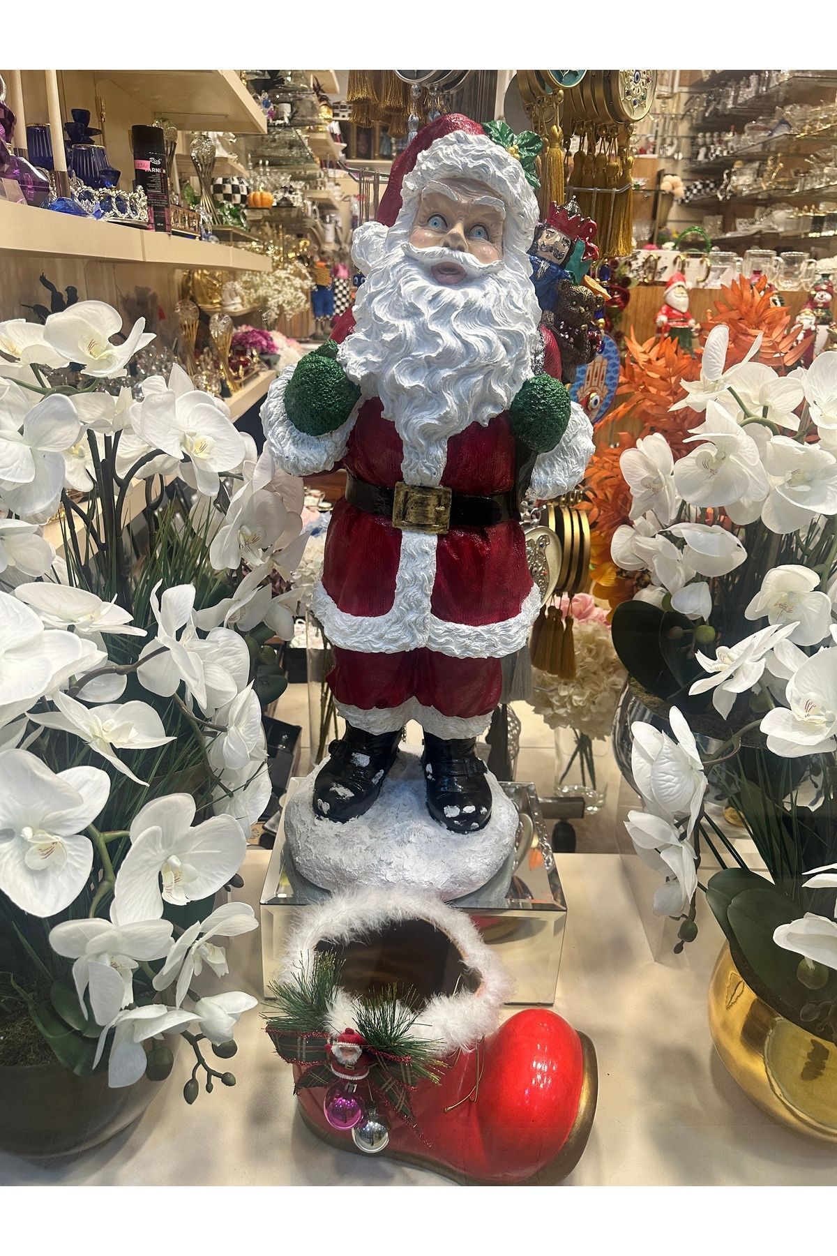 Elioure Dev Noel Baba Heykeli, Yılbaşı Dekorasyonu, Noel, Yılbaşı Ürünü, Yılbaşı Obje