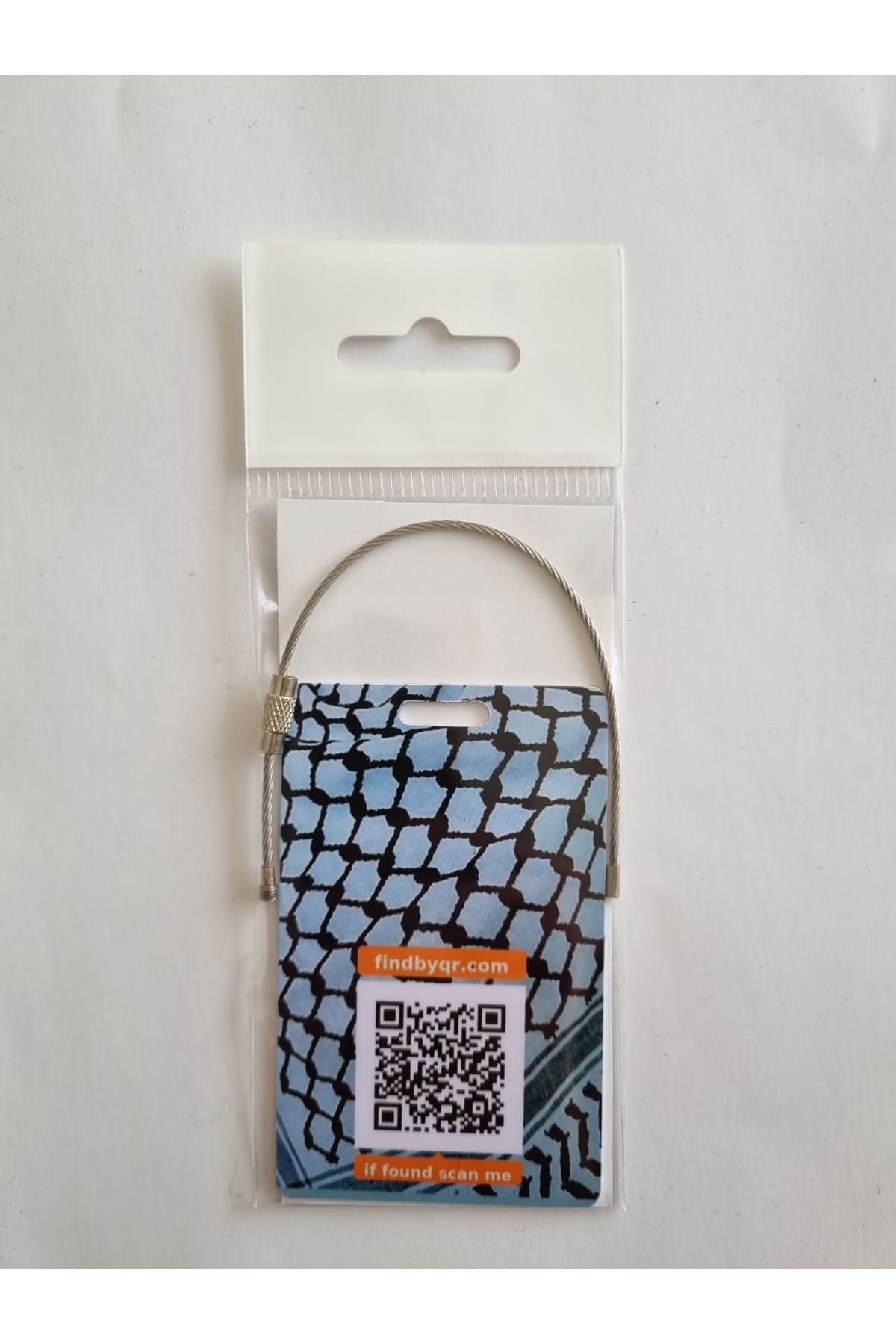 DEMSOFT Bavul Etiketi QR Bavul Askısı Filistin 2