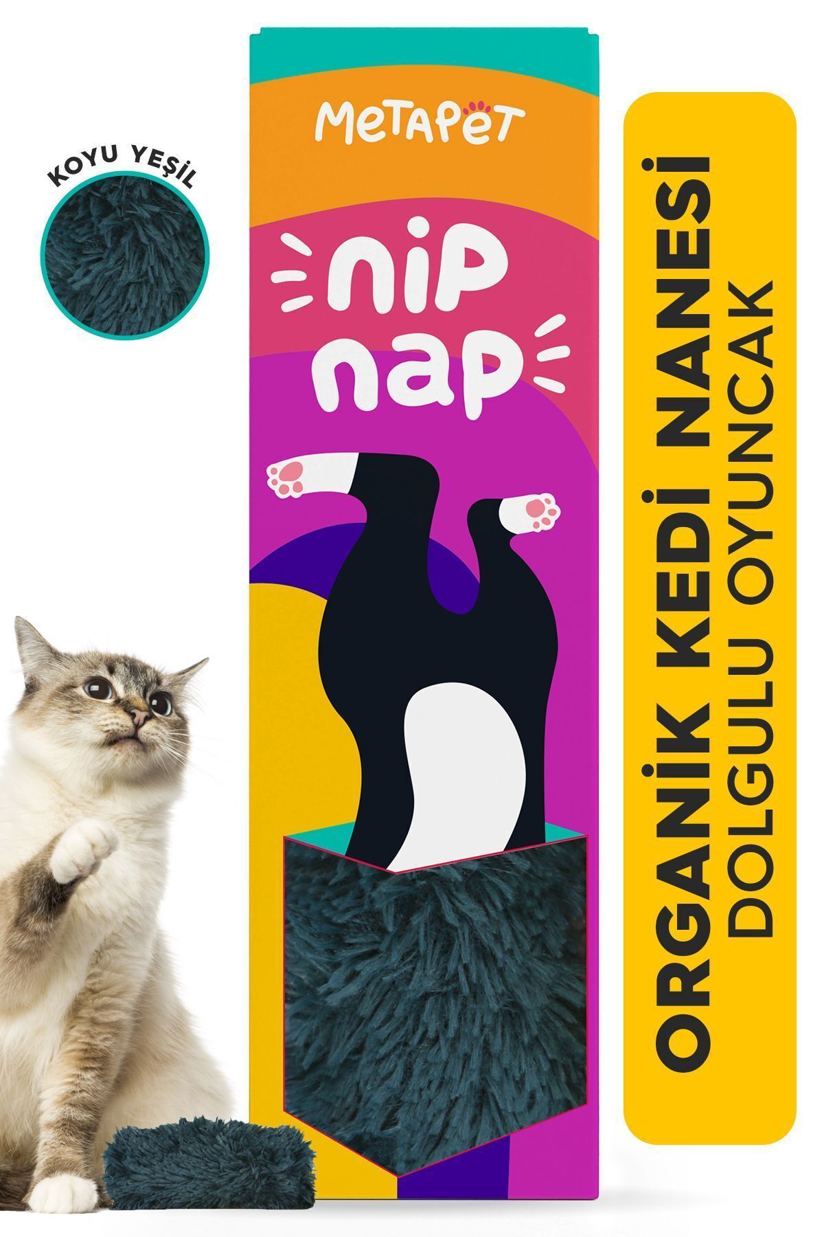 Elioure Catnipli Peluş Kedi Oyuncağı, Organik Kedi Nanesi Oyuncakları, Kedi Otlu Naneli Ürünleri