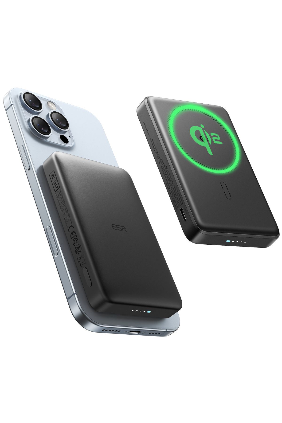 ESR HaloLock Qi2 Kickstand 10.000 mAh magSafe Digital Powerbank