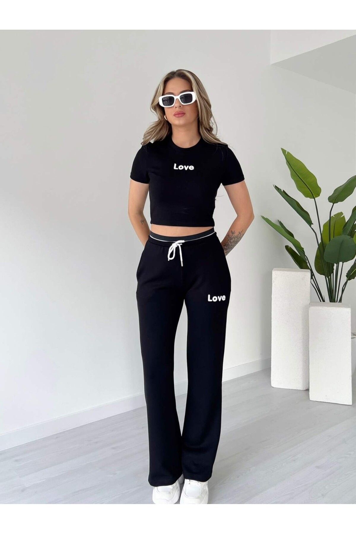 tiamoda Love Nakışlı Modal Takım