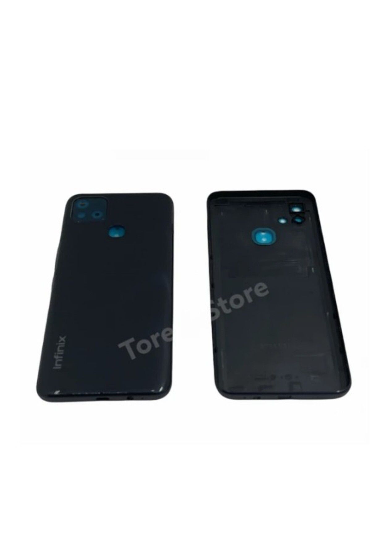 AXYA Infinix Hot 10İ Arka Pil Kapağı Siyah X658C X659C Mavi
