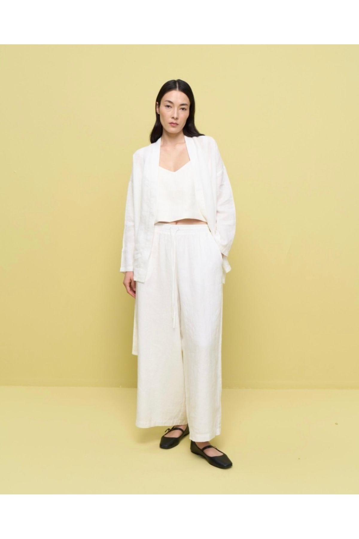 QOOQ STORE SOFFY PANTOLON BEYAZ