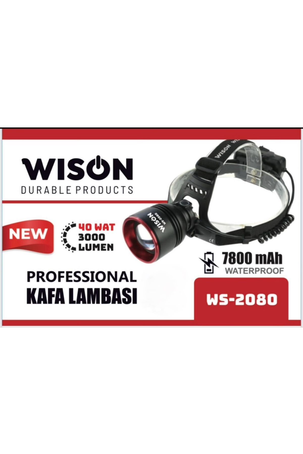 Wıson Wison 3000 LÜMEN KAFA Feneri - Kafa Lambası ws-2080