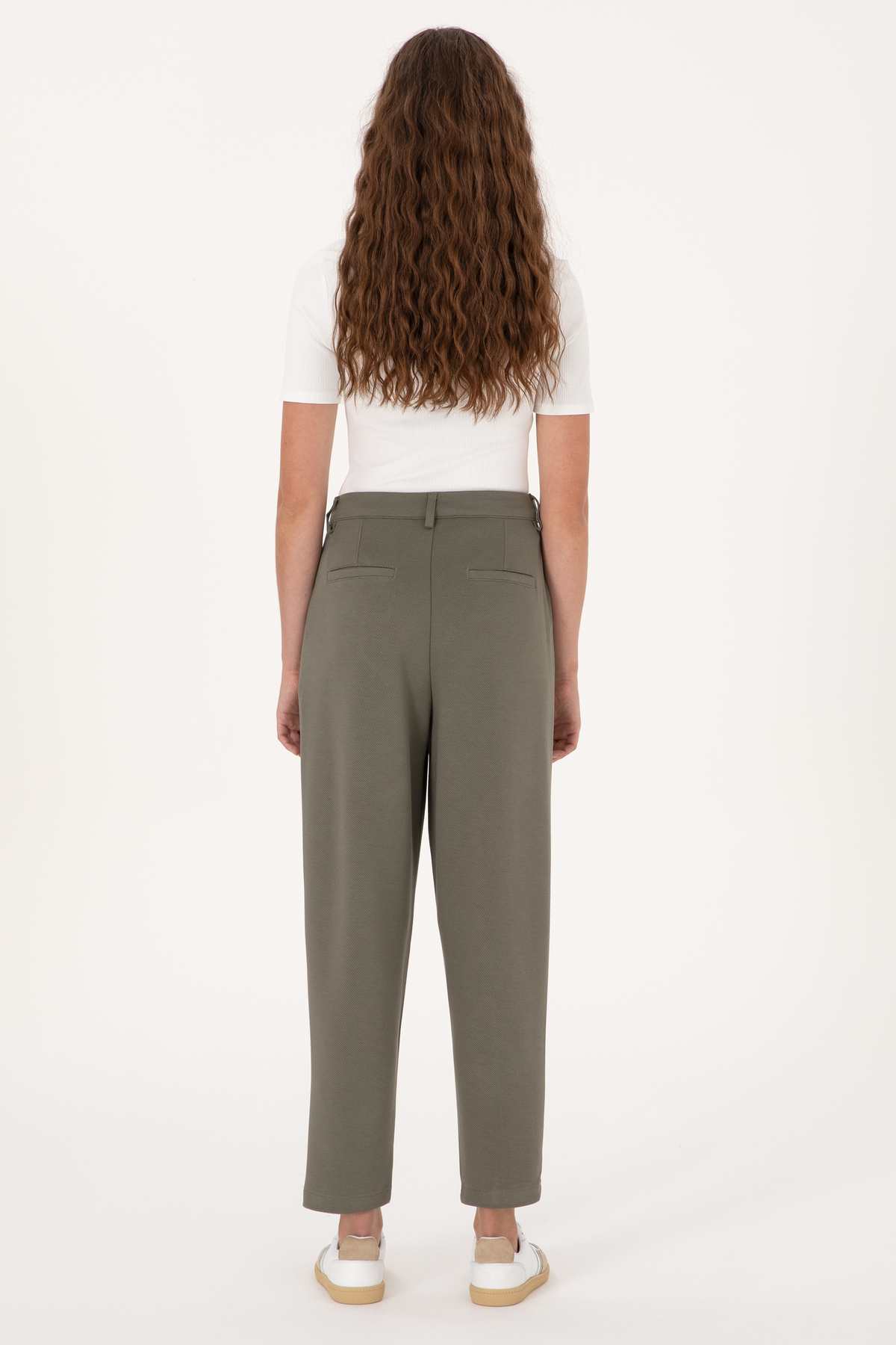 U.S. Polo Assn. Kadın Koyu Haki Örme Pantolon 50300650-VR111 görsel 4