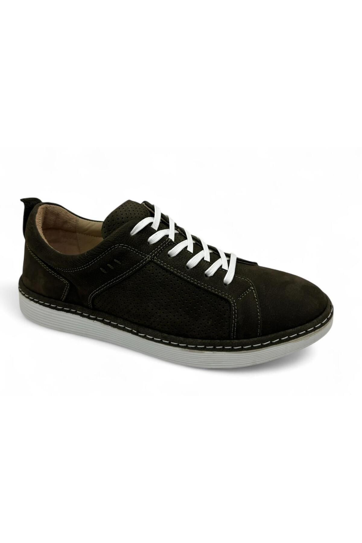 DOSA SHOES Deri Erkek Casual Ayakkabı-Yeşil