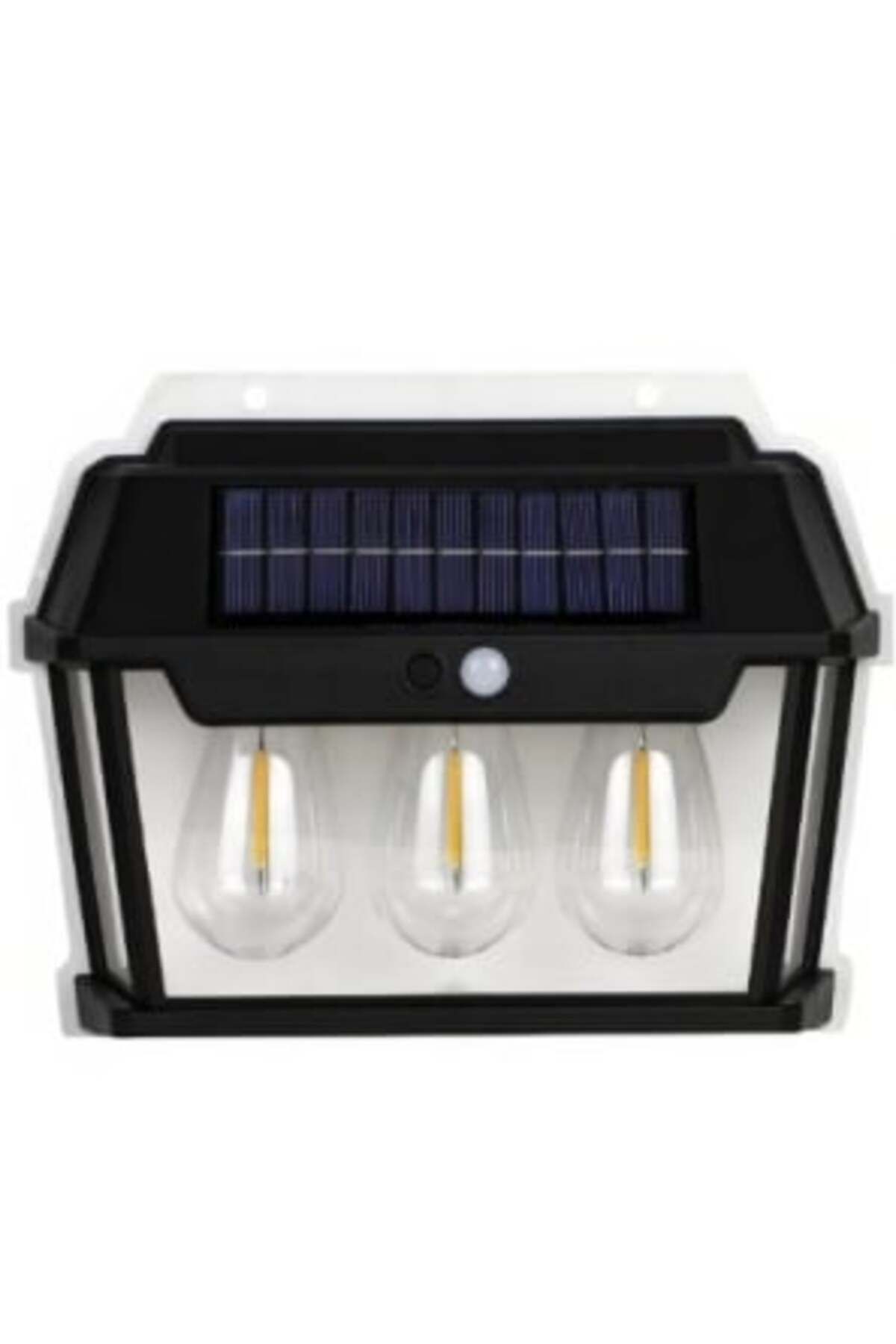 Blusmart-Solar LED Lamp with Motion Sensor 17 x 21 cm, Wall-mounted with 3 Bulbs 2