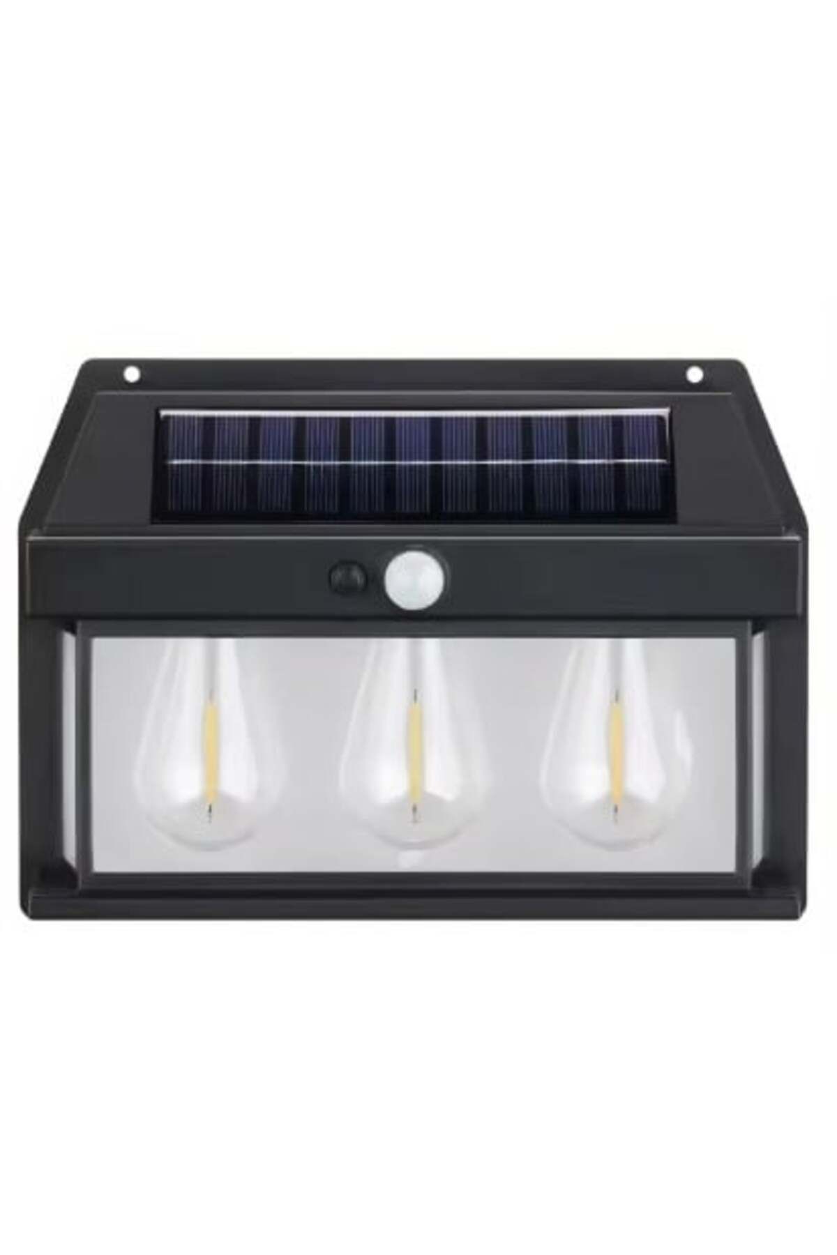 Blusmart-Solar LED Lamp with Motion Sensor 24 x 17 cm for Wall, with 3 Bulbs 1