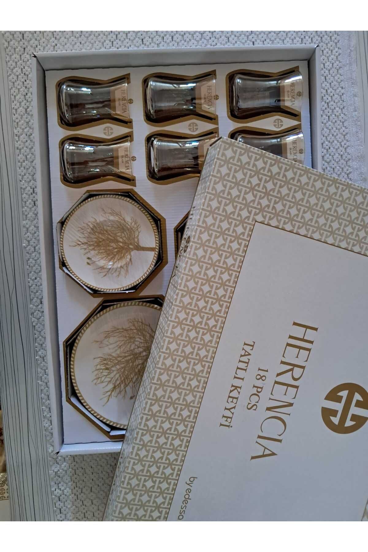 Herencia 18 pcs çay ve pasta takımı