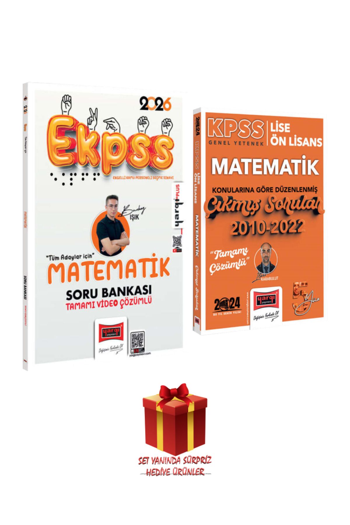 Yargı Yayınları Burkay Işık 2026 EKPSS Matematik Soru Bankası+ 2010-2022 Matematik Konu Konu Çıkmış Sorular+ Hediye