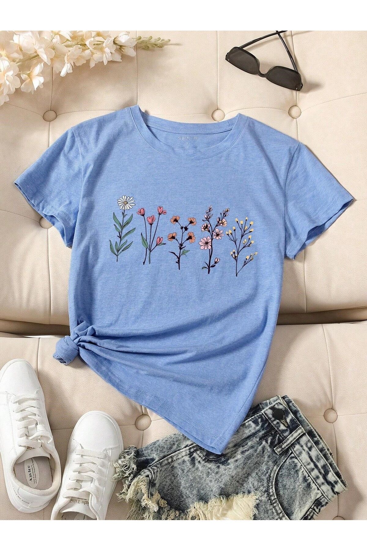 Mella&Co Unisex Baskılı T-shirt T-shört
