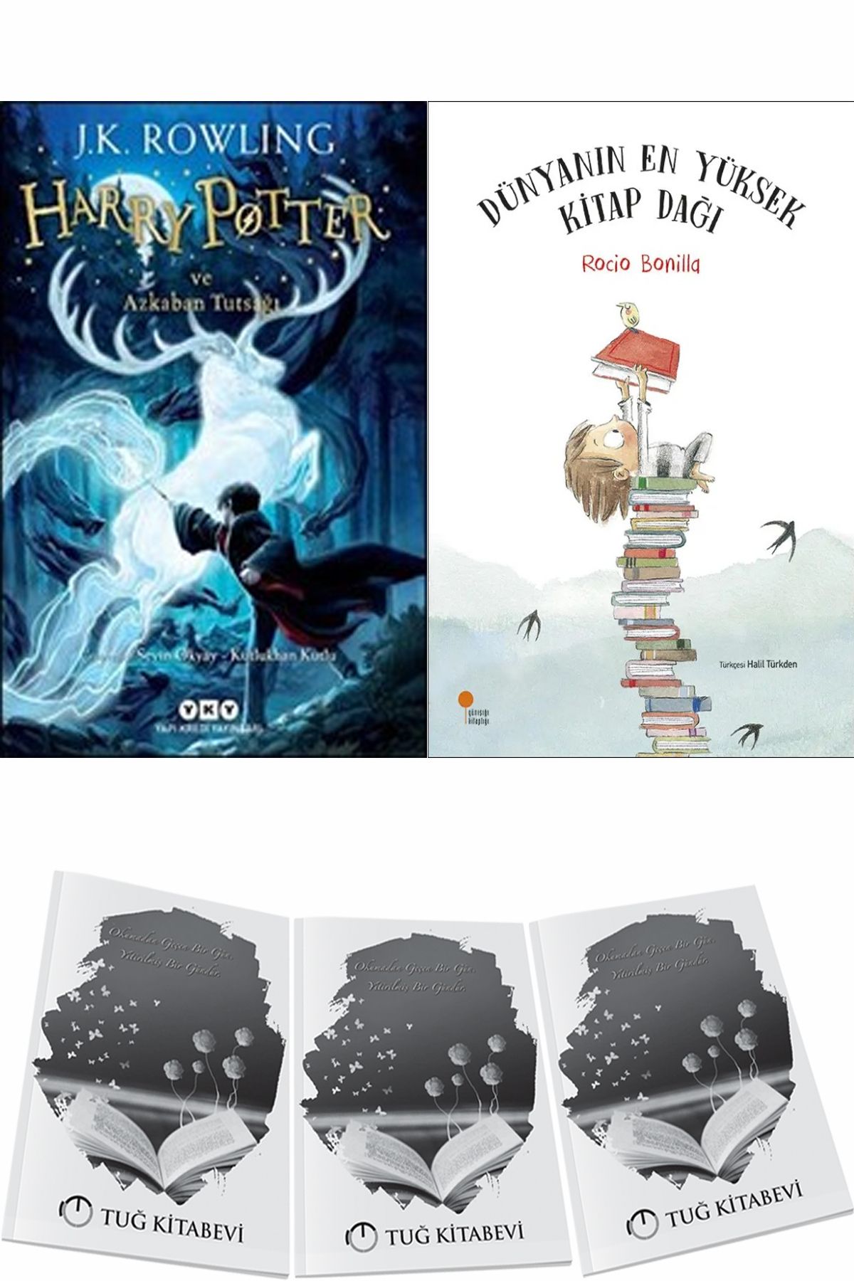 Yapı Kredi Yayınları Harry Potter ve Azkaban Tutsağı ve Dünyanın En Yüksek Kitap Dağı + Hediyeli