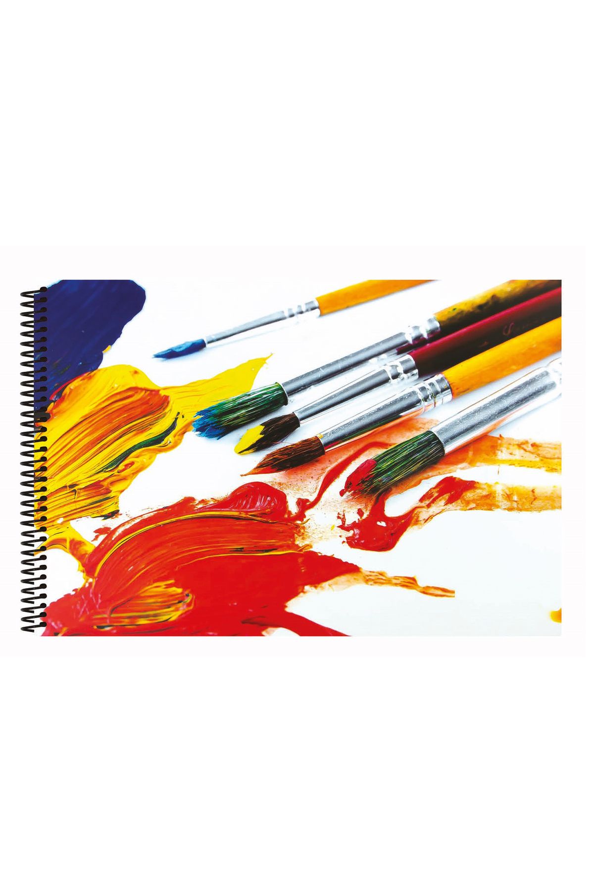 FLY COLOR 25x35 P.P Kapak Kopartılabilir Sayfalar Telli Resim Defteri Desenli 25 Yaprak