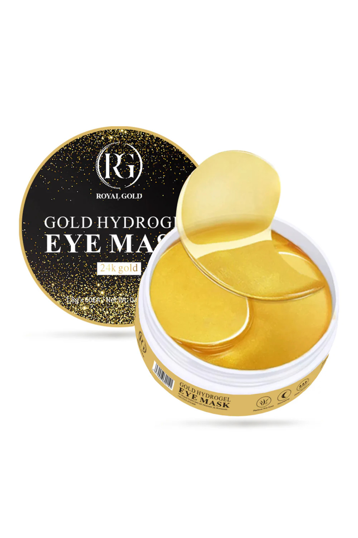 Royal Gold 24-каратови златни хидрогелни лепенки за очи 60 бр.