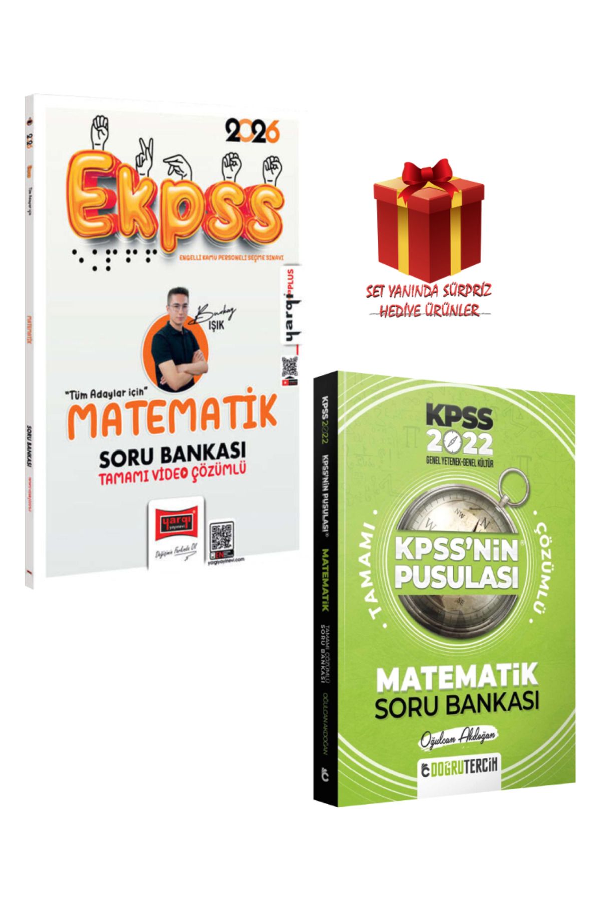 Yargı Yayınları Burkay Işık 2026 EKPSS Matematik Soru Bankası+ Doğru Tercih Matematik Soru Bankası + Hediye