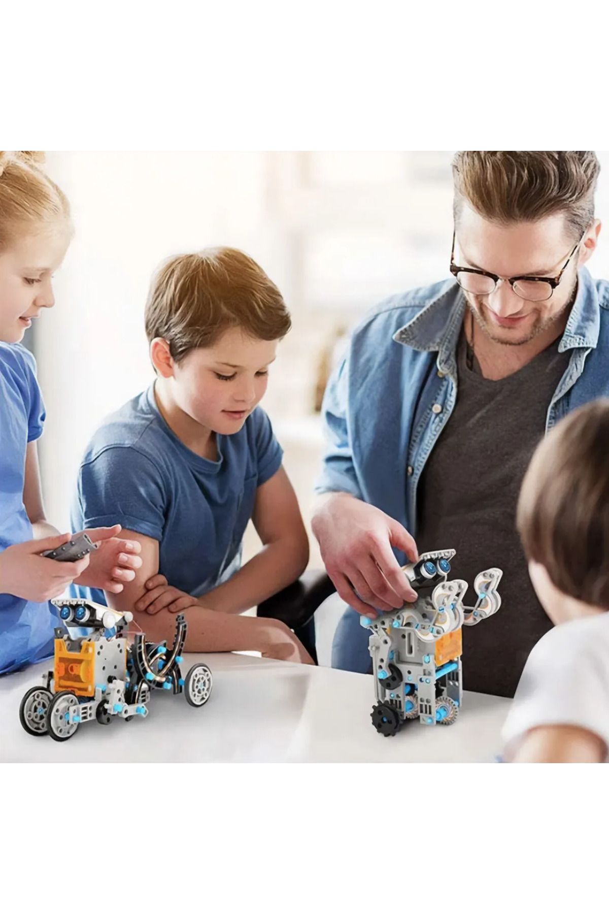 ideal STORE-idealSTORE 13in1 Energetic Robot Educational Creation Set, Includes Solar Panel, Possibility to 9