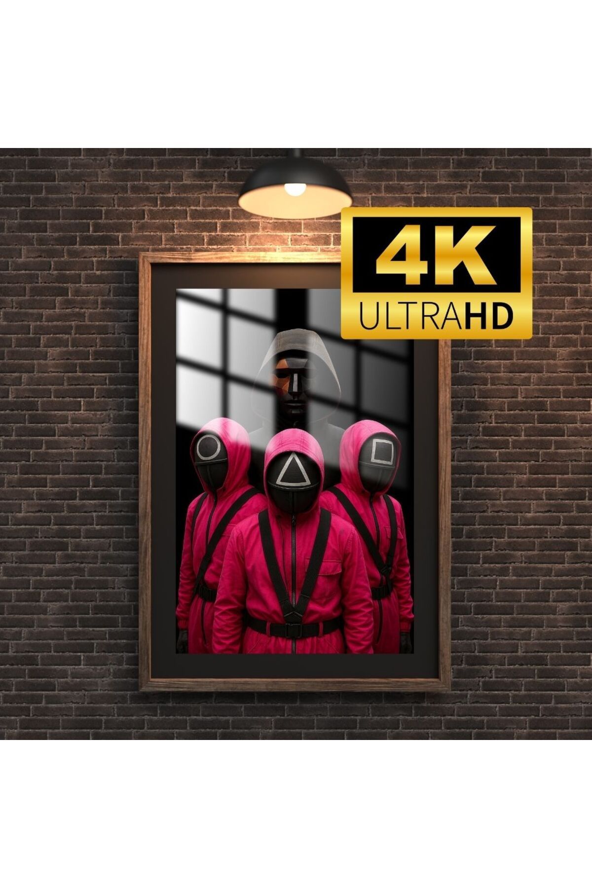 HediyeMetalBaskı Squid Game Metal Tablo Duvar Dekorasyon
