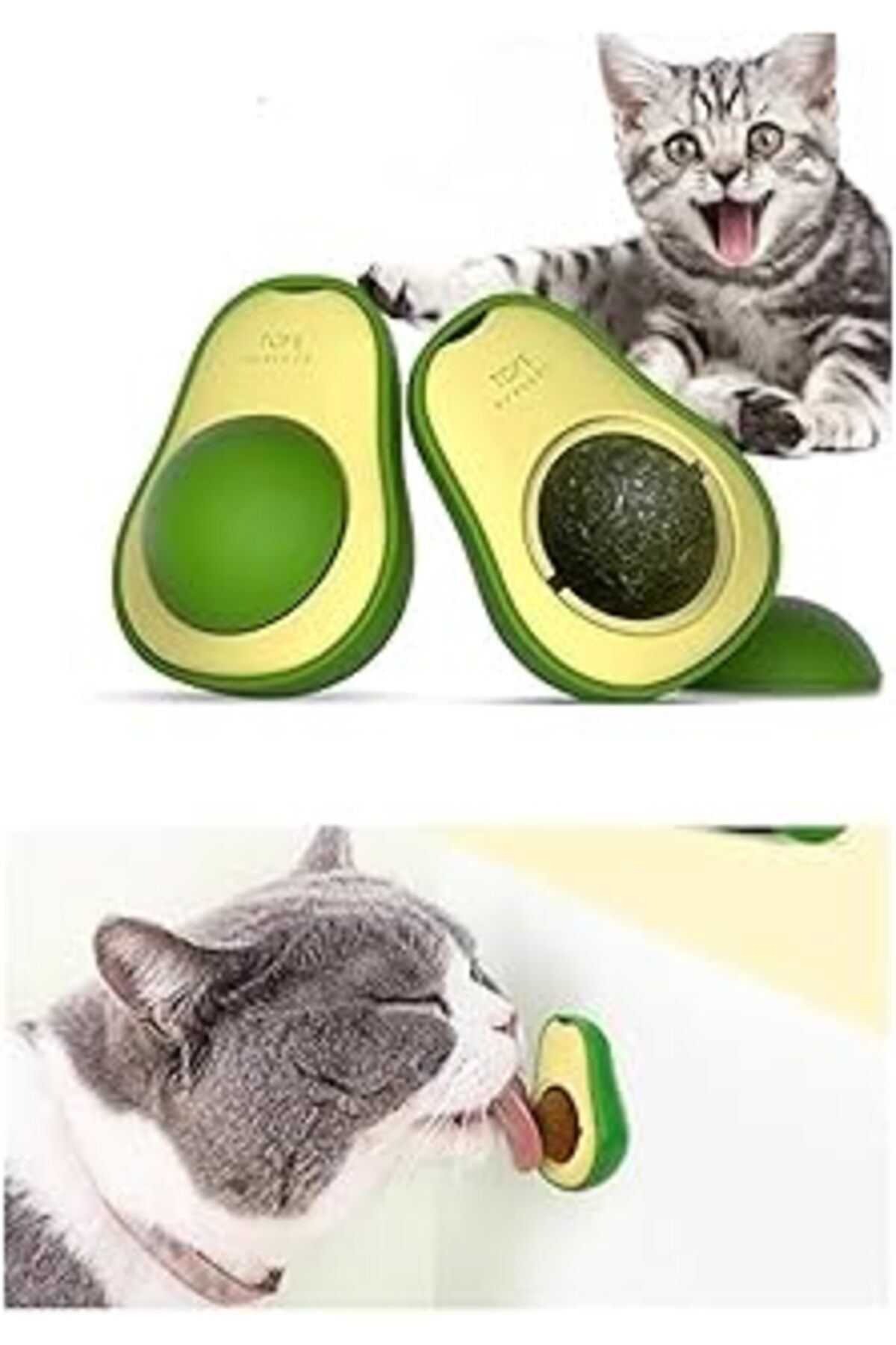ASİTAN Avokado Kedi Nanesi Kedi Otu Topu Kedi Oyuncağı Yapışkanlı Oyuncak